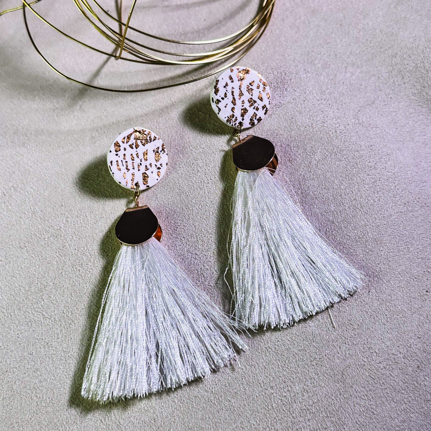 Celine | Fringe Clay Earrings