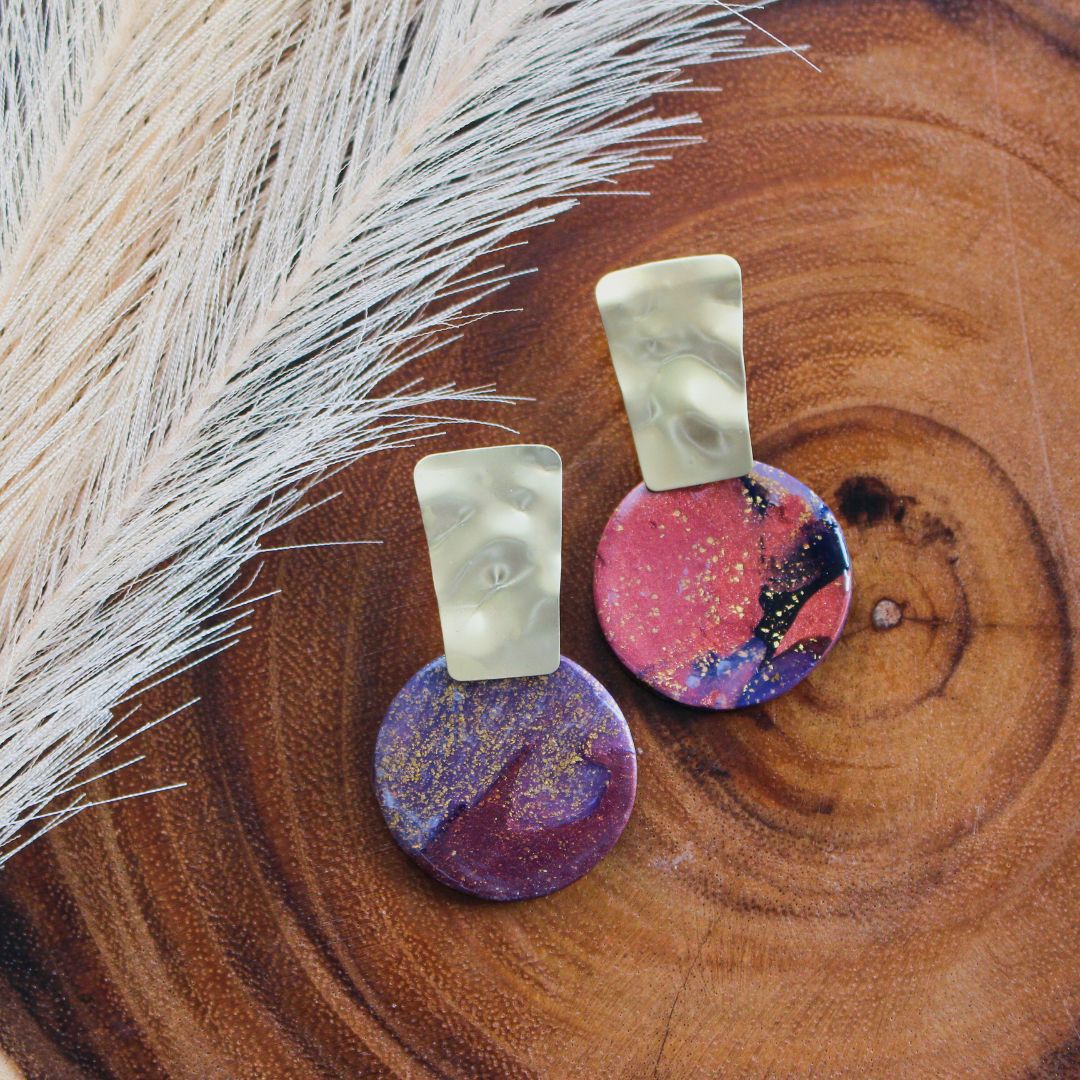 Clay Earrings | Lightweight Earrings | Galactica